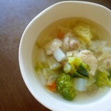鶏とたっぷり野菜のスープ